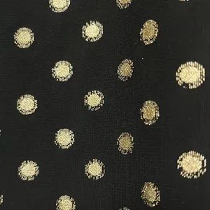 Yumi‎ Kim Black Gold Polka Dot Lexington Top High Ruched Neck Long Sleeve Office thumbnail 4