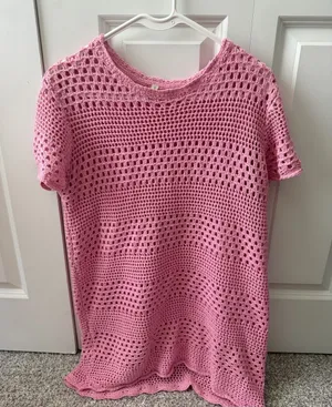 Amazon Crochet knit style swim cover up thumbnail 1