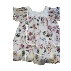 Olivaceous Floral Lace Babydoll Dress Women's Small Pink White Boho Cottage‎ thumbnail 12