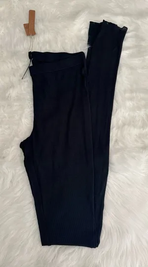 Skims Sheer Cotton Stacked Leggings Soot Size Medium thumbnail 1