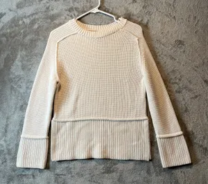 Anthropologie Pilcro Easy Pullover Sweater‎ In White Women’s Size XXS thumbnail 1