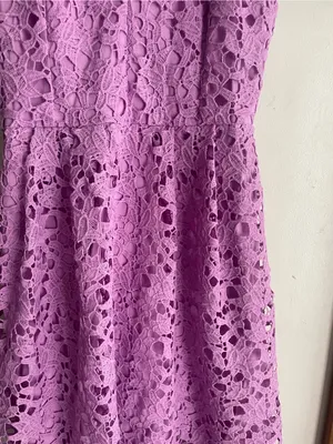 ASTR The Label Sleeveless Lace Fit & Flare Midi Dress Light Orchid thumbnail 10