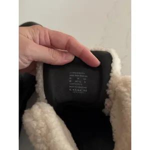 COACH Urban Hiker Shearling Boots in Black Size 9 thumbnail 9