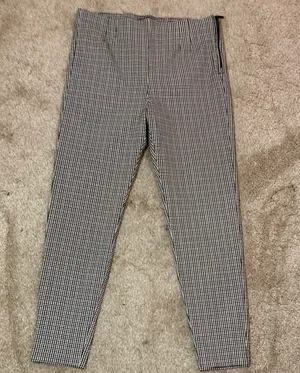 ZARA Plaid Skinny Pants thumbnail 1