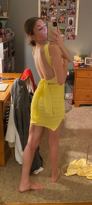 Yellow Dress Size XS thumbnail 2