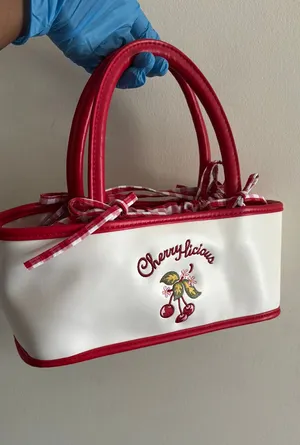 Handbag Cherrylicious White Red Gingham 🍒 thumbnail 1