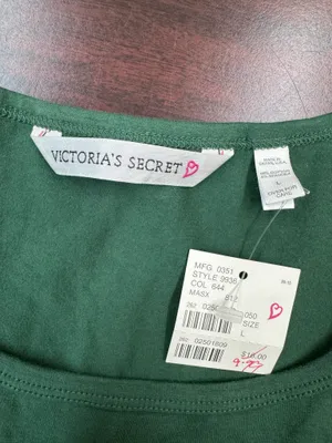 NWT Vintage Victoria’s Secret Green Cropped Tank Tank Size Large thumbnail 4