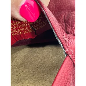 Aerosoles Fame Show Pebbled Leather Loafers Women 7.5 Red Slip On Flats Everyday thumbnail 8