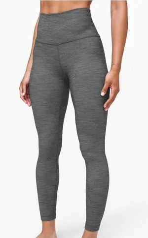 Lululemon Align Pant II 25" Leggings W5CFGS Herringbone Gray High Rise Women's 6 thumbnail 1