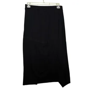 Halara Skirt Women's Med Black Midi Ruched Asymmetric Office Work Professional thumbnail 3