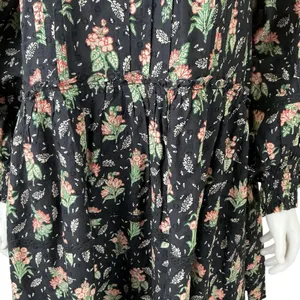 Pilcro Anthropologie NWT Large Long‎ Sleeve Mock Neck Swing Mini Dress Floral thumbnail 7