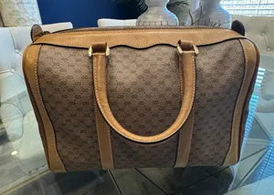 Gucci Brown Monogram Tote Bag thumbnail 1