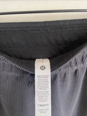 Lululemon Ribbed Softstreme Mid-Rise Pant Black thumbnail 9