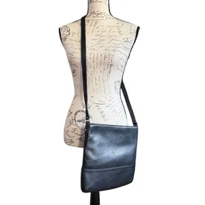 Kate Spade Black Pebbled Leather Crossbody Purse thumbnail 2