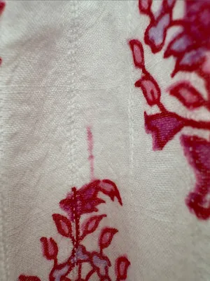 Roller Rabbit x Target side tie beach pull on White Fuchsia Floral Print shorts thumbnail 5