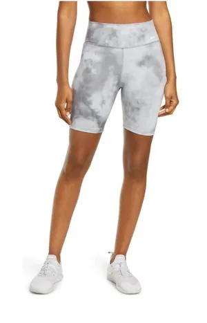 Nike Icon Clash Dri-FIT Grey Cloud Tie Dye High Rise Biker Shorts XS thumbnail 1