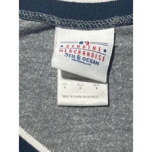 5th and Ocean Red Sox V Neck T Shirt Women's Medium Gray‎ Baseball Tee thumbnail 4