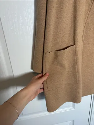 J Crew Sophie open-front sweater-blazer Cardigan Style J0244 -Camel thumbnail 7
