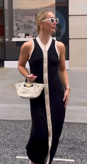 Sandro Knit Maxi Dress thumbnail 1