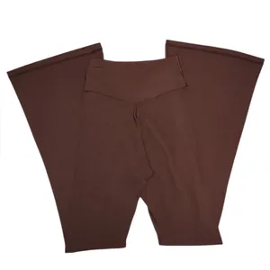 Offline Aerie Leggings Womens Small Brown Real Me Xtra Bootcut High Rise Yoga thumbnail 3