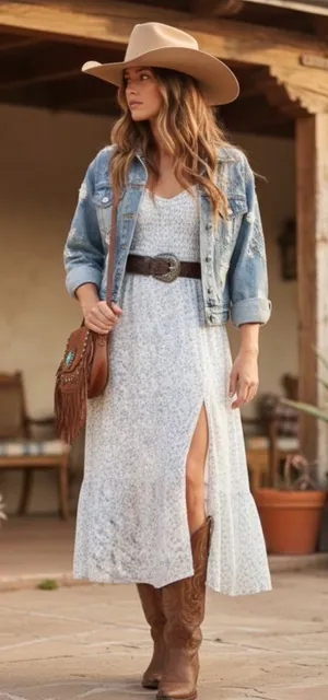 Abercrombie and Fitch Dress Womens XS Blue White Floral Smocked Boho Prairie thumbnail 2