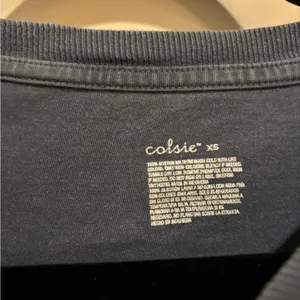 Colsie cropped tee XS blue mineral wash thumbnail 4