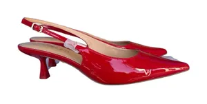 Steve Madden Women's US 7.5 Valeriee Heel Pointed Toe Pump Red‎ Patent thumbnail 1