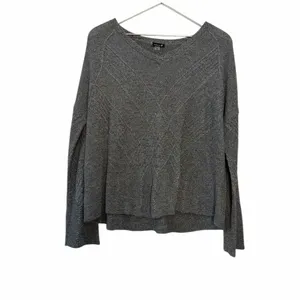 Smartwool Textured Knit V-Neck Sweater Size Medium thumbnail 2