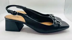 Nordstrom Rack Nordstrom Horsebit Slingback Heels Black Pointed Toe Quiet Luxury Preppy 8M thumbnail 1