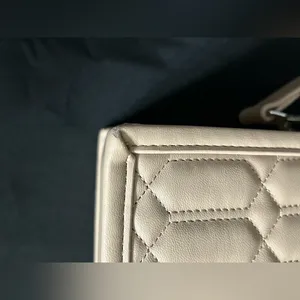 Steve Madden Quilted Mini Tote BNIKO Crossbody Purse Beige thumbnail 12