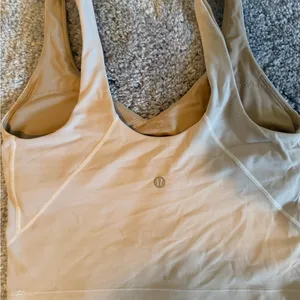 lululemon athletica Beige Crop Top with Pink and Black Accents thumbnail 3
