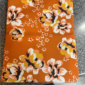 Rachel Pally Yellow Reversible Fold-Over Clutch with Orange Floral Panel thumbnail 8