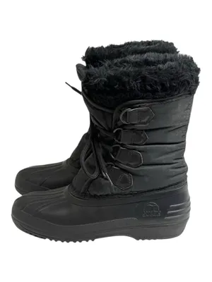 Vintage: Sorel x Kaufman ★ Canada Nylon Snow Waterproof Duck Boots ★ Black ★ 6M thumbnail 5