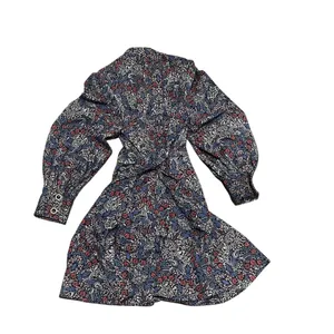 Zara Shirt Dress Womens Size M Multicolor Floral Paisley Mini Long Sleeve thumbnail 6