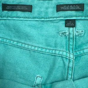 Wild Fable Highest Rise Cheeky Aqua Jean Shorts thumbnail 6