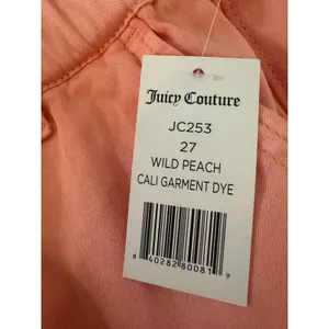 Juicy Couture Pants Women 27 Wild Peach Cali Garment Dye Scarf Belt Skinny Y2K thumbnail 4