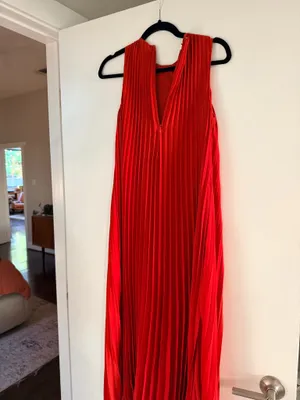 Vince red sleeveless dress thumbnail 3