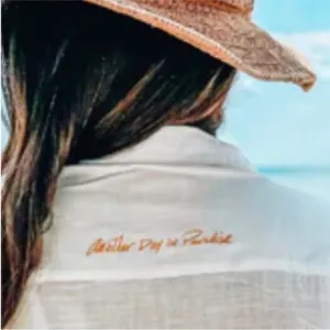 LUCKY WE LIVE HAWAII x GOLDFISH KISS WHITE COTTON SHORT SLEEVE BUTTON COVERUP ML thumbnail 5
