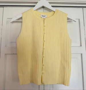 Song of Style Amiee Song butter yellow button front tank sml thumbnail 2