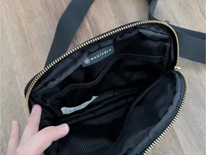 NWOT Wantable black velvet belt bag thumbnail 9