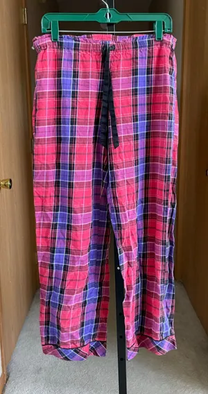 Women's Victoria's Secret Plaid Pajama Pants S Pink Purple thumbnail 1