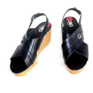 NEW GBG Los Angeles Dee Wedge Sandal Black SZ-10 thumbnail 6
