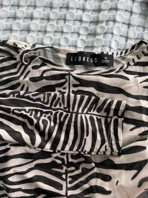 Princess Polly Sheer Zebra Long Sleeve Top thumbnail 4