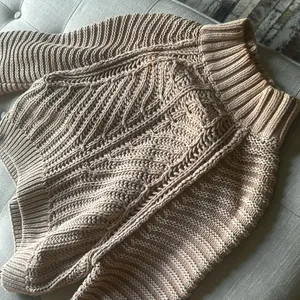 Free People Chunky Knit Turtle‎ Neck Cropped Sweater Size Small thumbnail 5