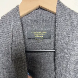 Charter‎ Club Women 100% Cashmere Sweater Large Gray Turtleneck Old Money thumbnail 3