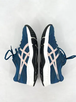 ASICS Gel Contend 6 Navy Maco Blue Pink Accents Mesh Running Shoes Women’s US 7 thumbnail 3