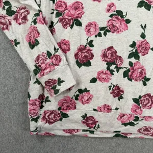 Show Me Your Mumu Theo Sweatshirt Women's Small Pink Roses Crew Neck Long Sleeve thumbnail 2
