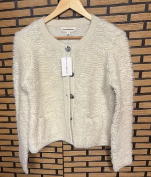 Lucky brand cream button front cardigan size small thumbnail 1