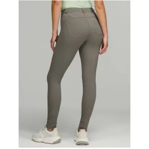 Lululemon City Sleek Slim-Fit 5 Pocket High-Rise Pant Full Length Grey Sage 28 thumbnail 2