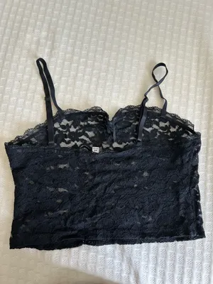 Garage Lace Tank Top Black thumbnail 2